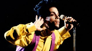 Prince onstage at the 1991 Special Olympics opening ceremony