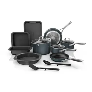 Ninja Neverstick Essential 14-Piece Aluminum Non-Stick Cookware and Bakeware Set