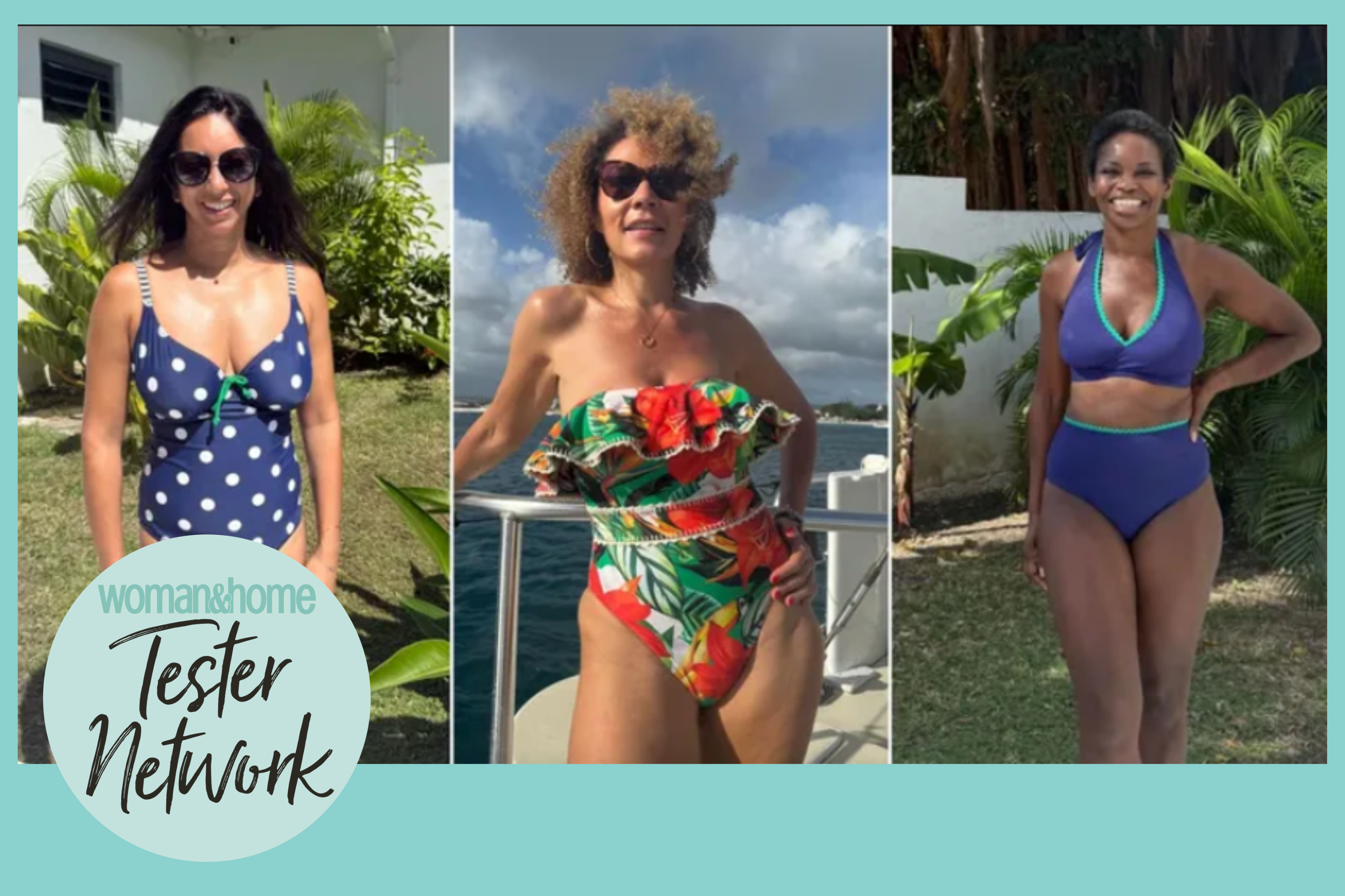 women in swimsuits for the W&amp;H Tester Network