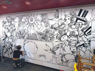 Shinn Uchida's art studio