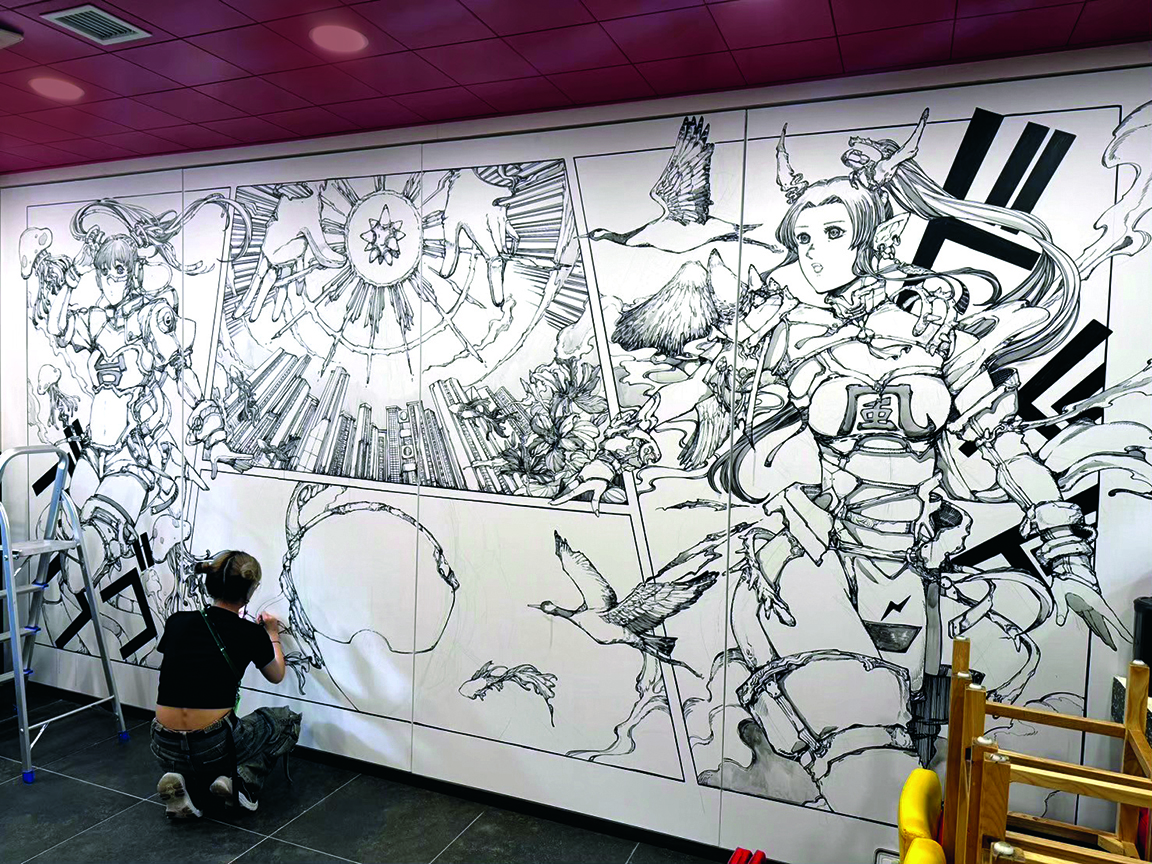 Shinn Uchida's art studio