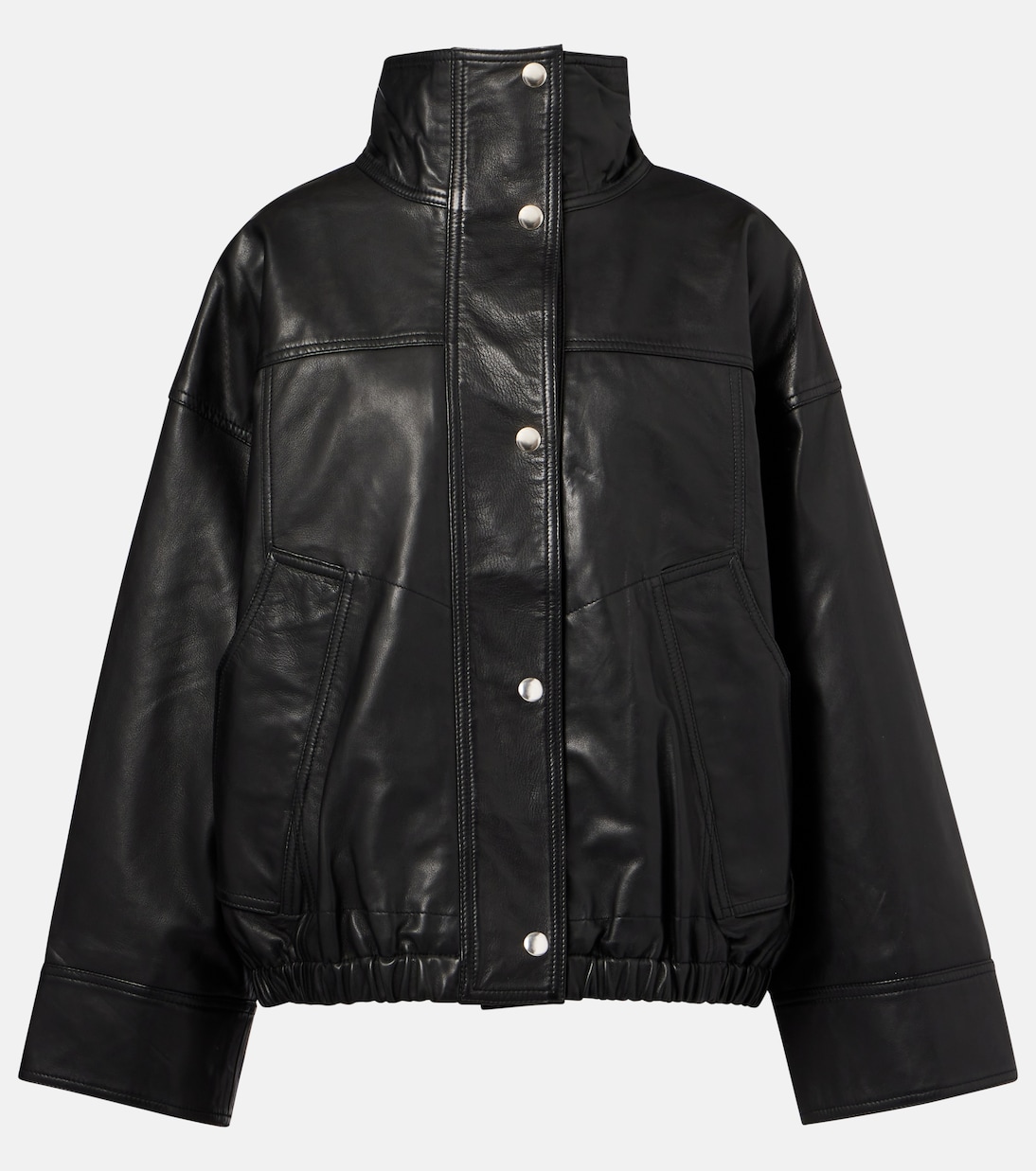 Leather Bomber Jacket