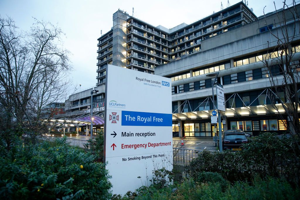 The Royal Free hospital in Camden.