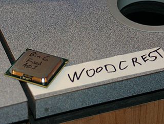 Intel launches Woodcrest server CPU, claims computing power crown. (Click to open)
