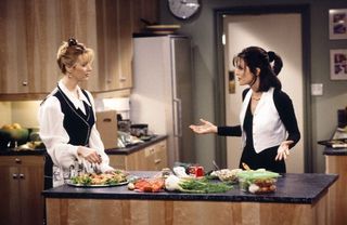 Phoebe & Monica - Black & White Outfits