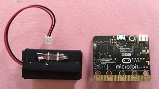 An image of the electronic name tag available through micro:bit projects