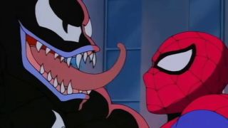 Venom and Spider-Man in Spider-Man: The Animated Series