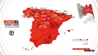 The route of the 2025 Vuelta a España