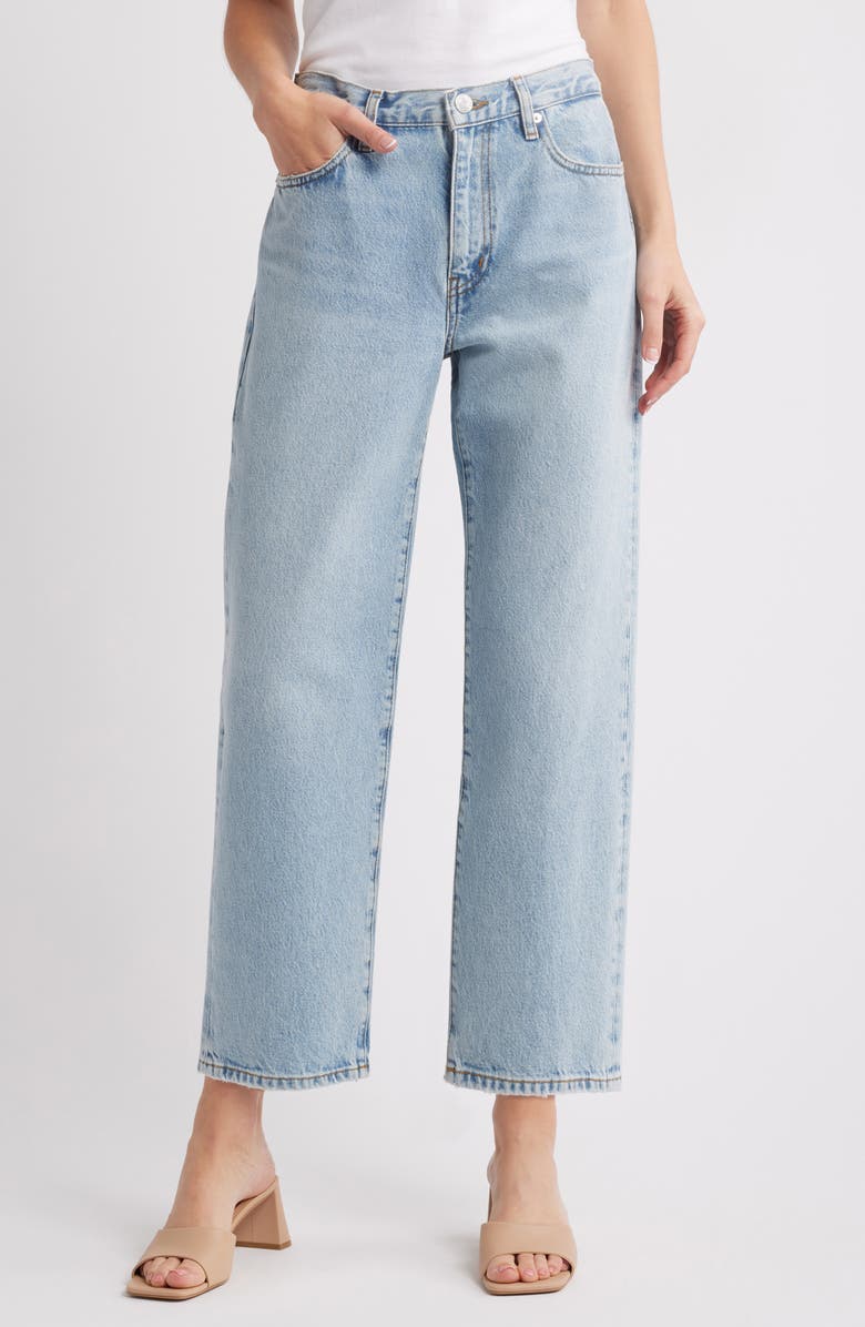The Hang High Waist Ankle Straight Leg Jeans