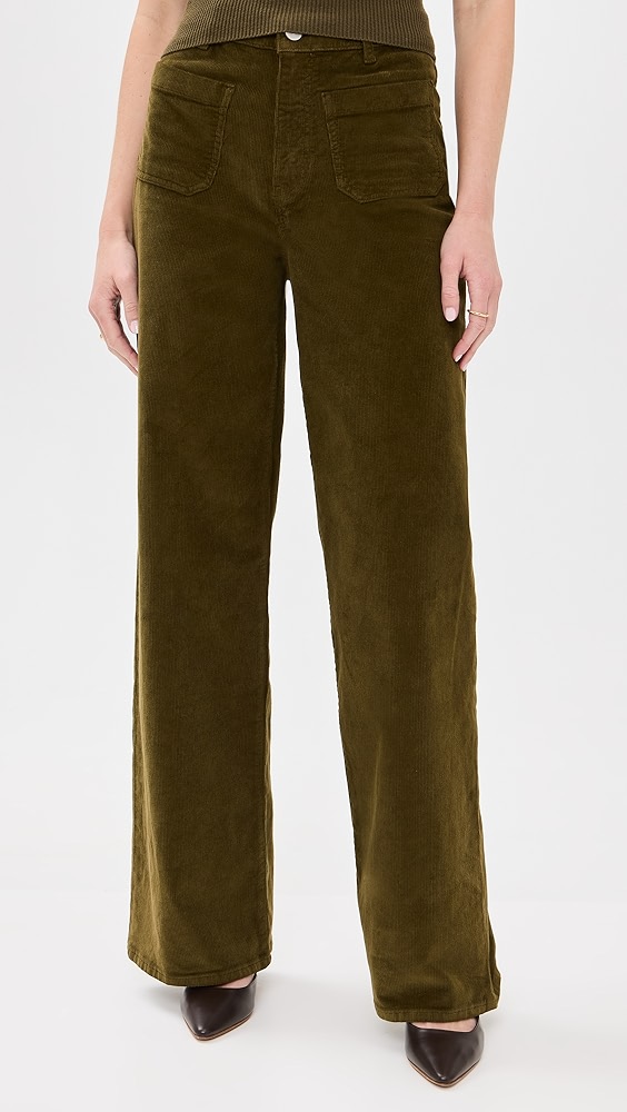 La Ligne Corduroy Patch Pocket Isadora Pants