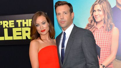 Olivia Wilde and Jason Sudeikis at We're The Millers premiere