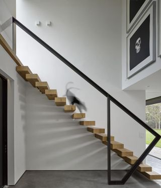 Winter House's minimalist staircase