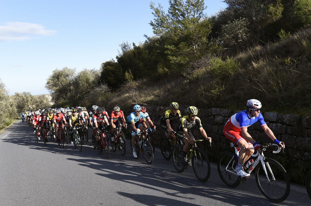 Arnaud Demare (Groupama-FDJ) in the Milan-San Remo sunshine