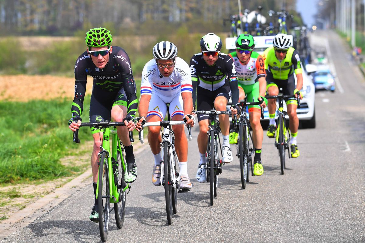The breakaway in Brabantse Pijl