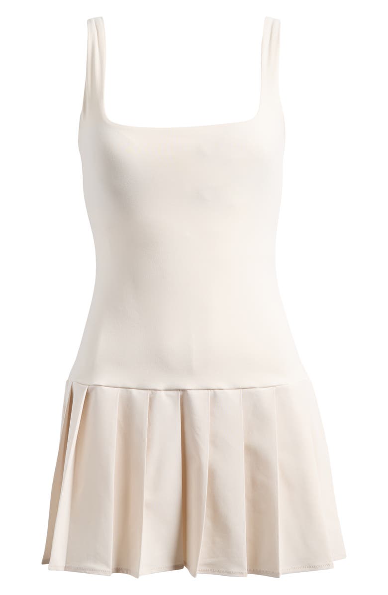Drop Waist Pleated Tank Minidress