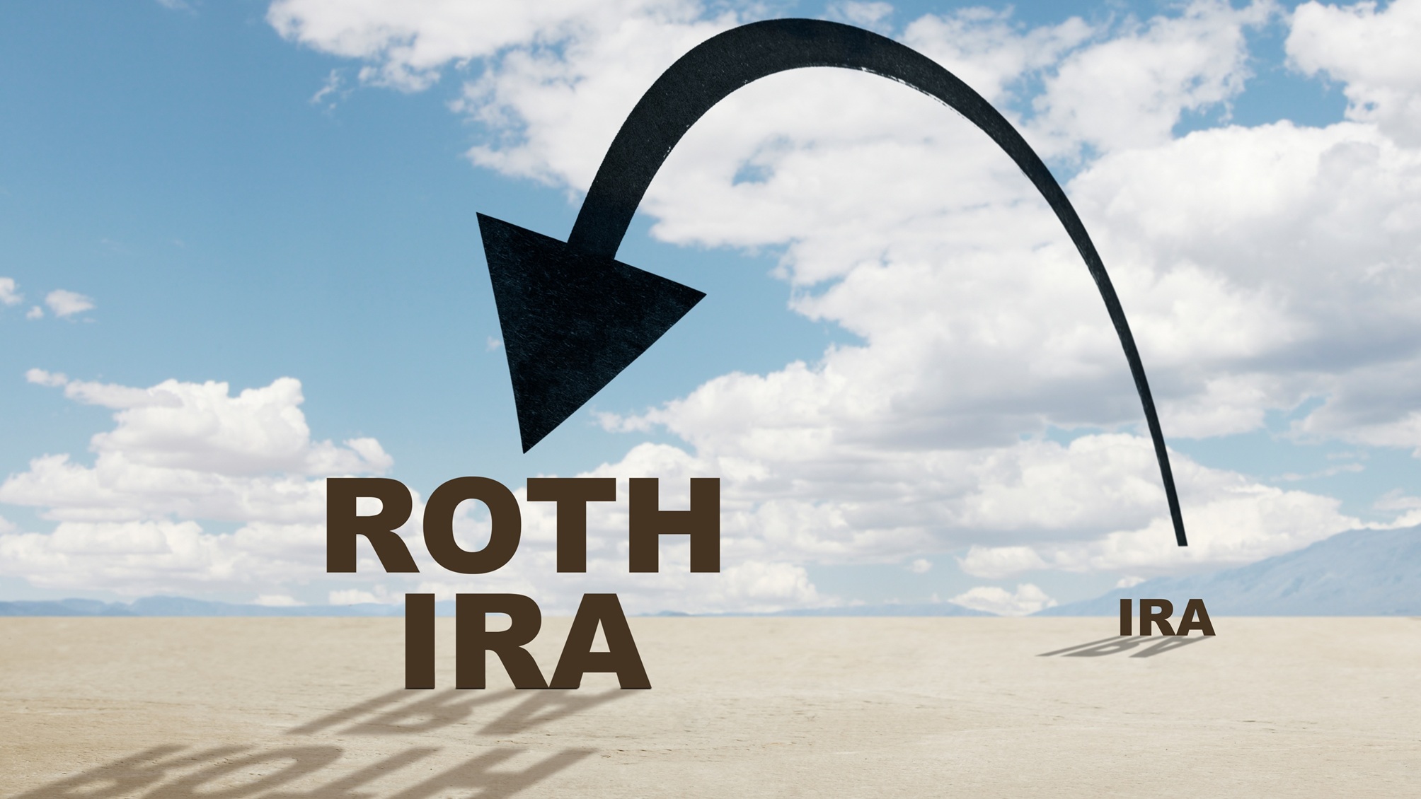A Roth IRA conversion concept.