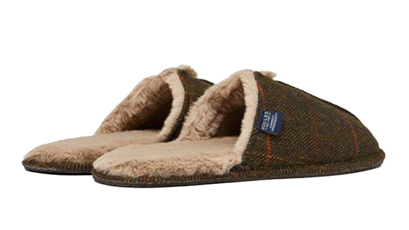 Joules Furlton Tweed mule slippers