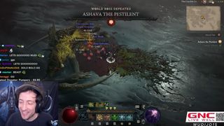 Wudijo live stream capture of solo kill on Ashava in Diablo 4