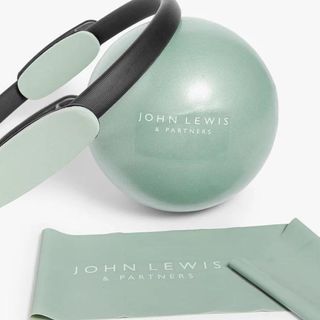 Kit from John Lewis for a Pilates ab workout