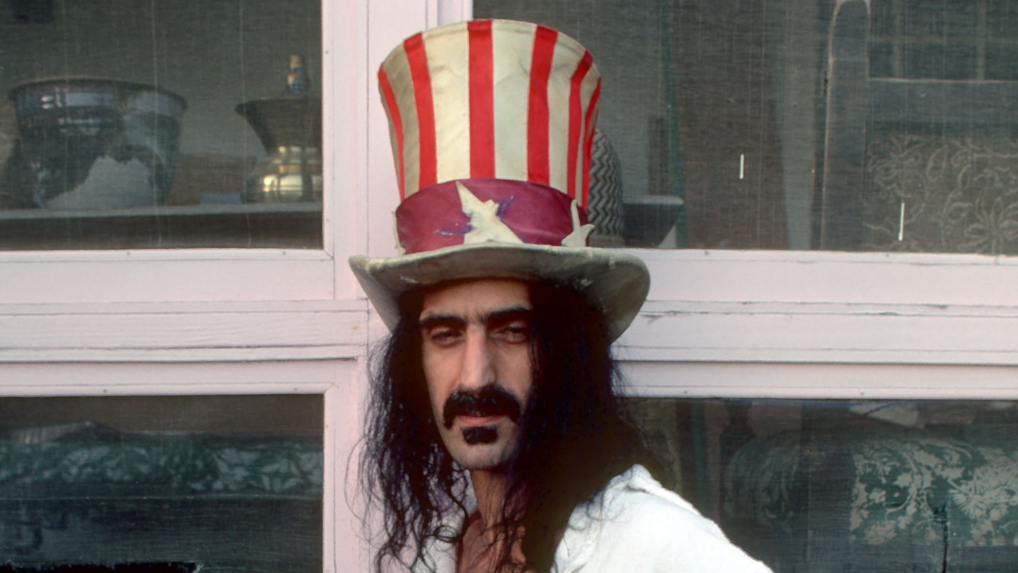 Frank Zappa in a top hat