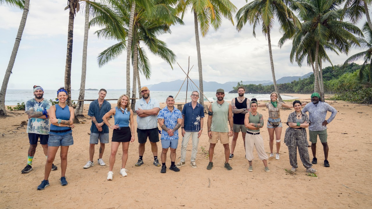Chopped Castaways cast with Ted Allen