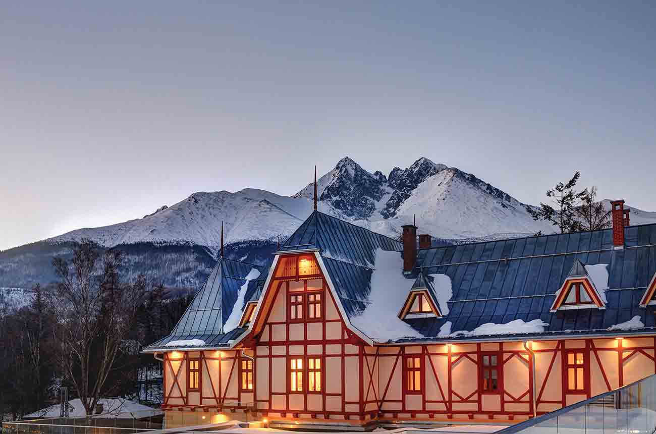 Hotel Lomnica in the High Tatras mountain range in Slovakia