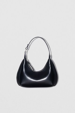 Baby Amber Black Semi Patent Leather