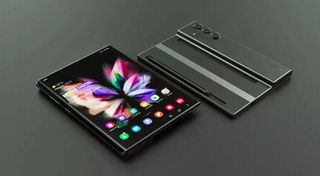a render image of the Samsung Galaxy Z Fold with S Pen