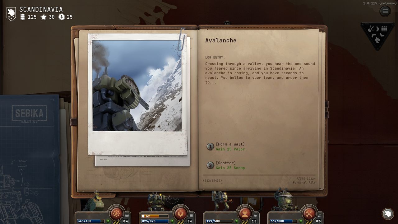 Grit and Valor mech strategy roguelike