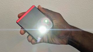 The flashlight on the Motorola Razr Plus