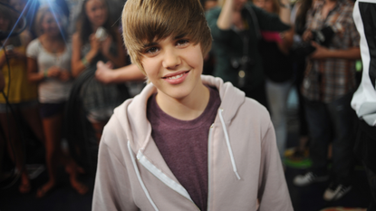 Justin Bieber poses at the Much Music Environment, August 7th, 2009. Bieber, a 15-year-old from Stratford, recently hit it big after singing on YouTube.