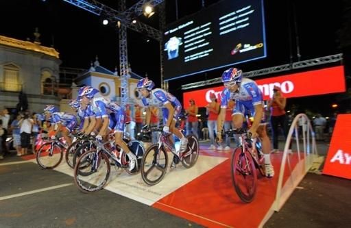 The Lampre-Farnese Vini team managed fifth on the stage.