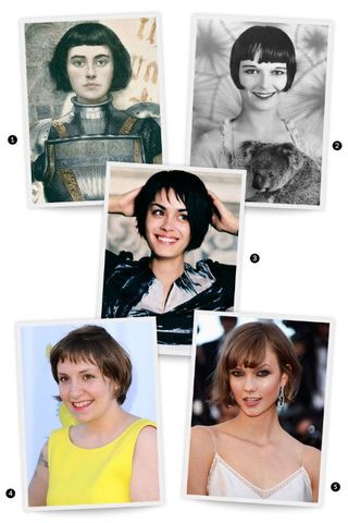 Hair of Ages: Joan of Arc, Louise Brooks, Shannyn Sossamon, Lena Dunham, Karlie Kloss