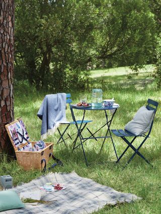 Camping set up by John Lewis