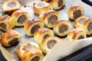 Sausage rolls for an afternoon tea