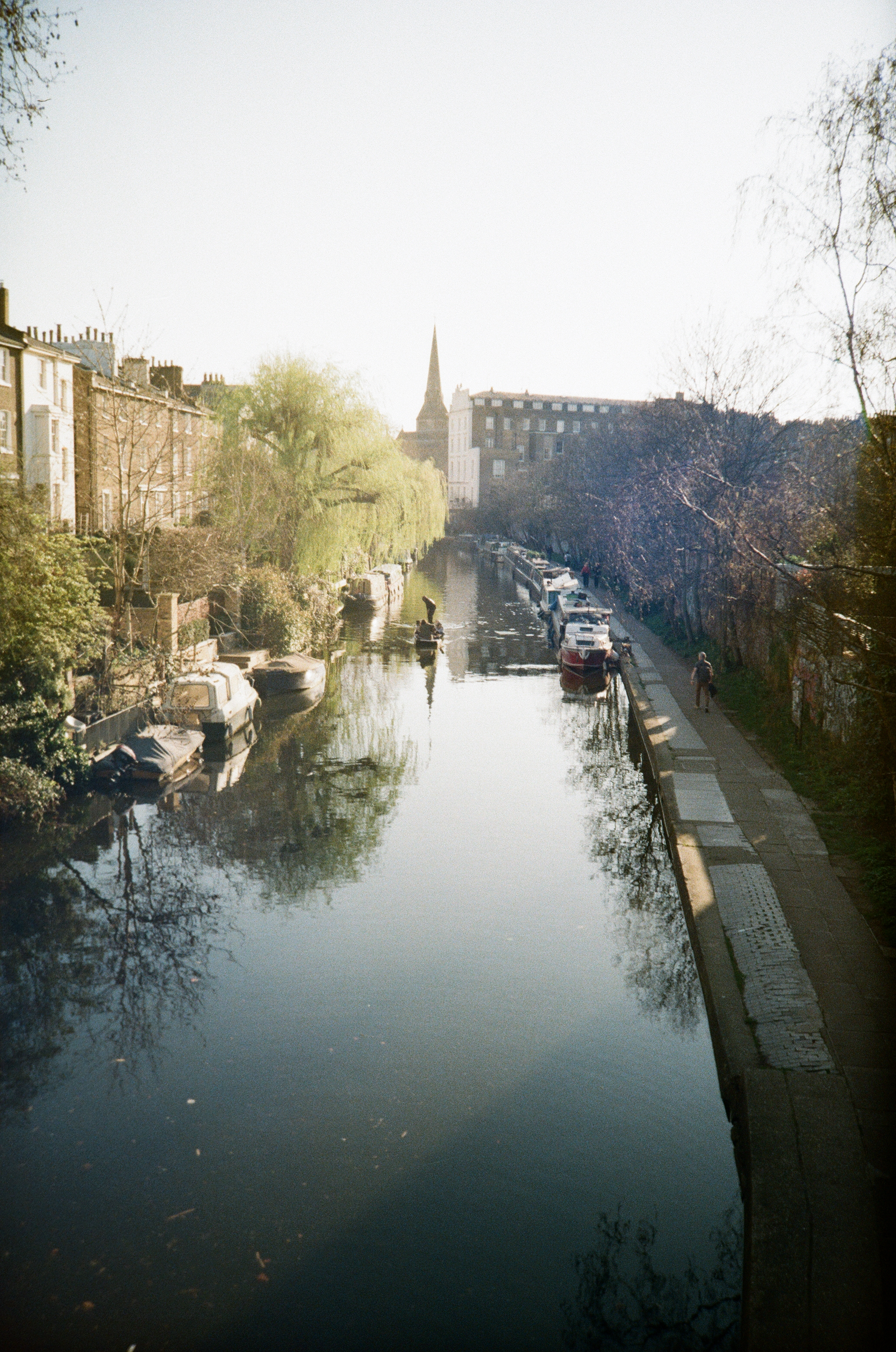 Scan of Lomo MC-A photograph taken on Kodak ColorPlus 200, showing scenes from London's Hampstead and Camden