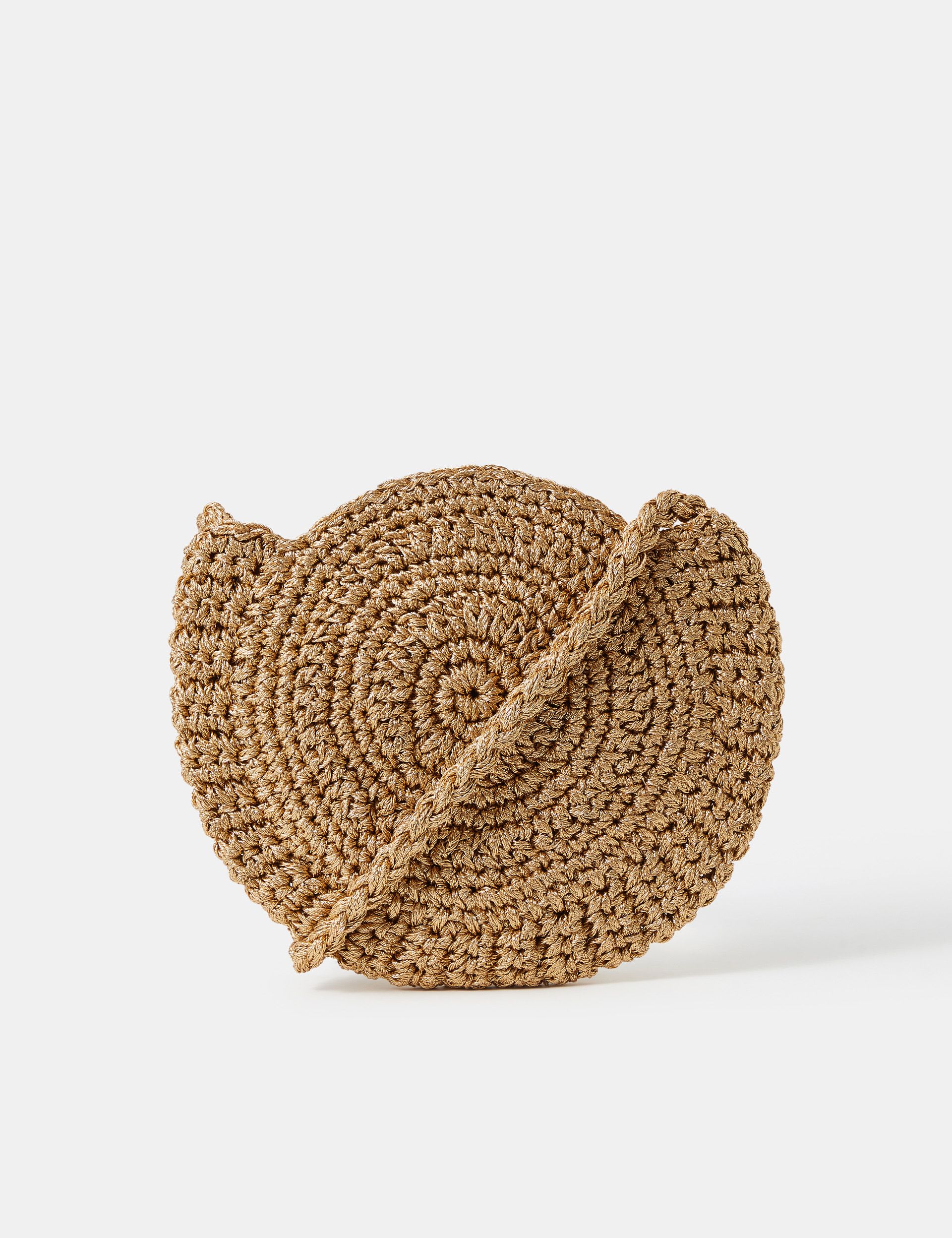 Metallic Braided Cross Body Bag