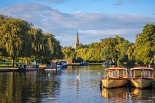 river in Stratford-Upon-Avon, England