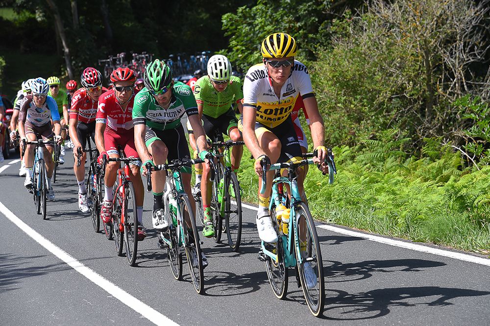 Robert Gesink on the front during stage 10