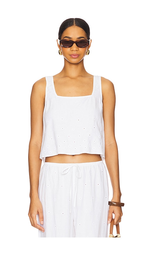 Square Neck Button Back Tank