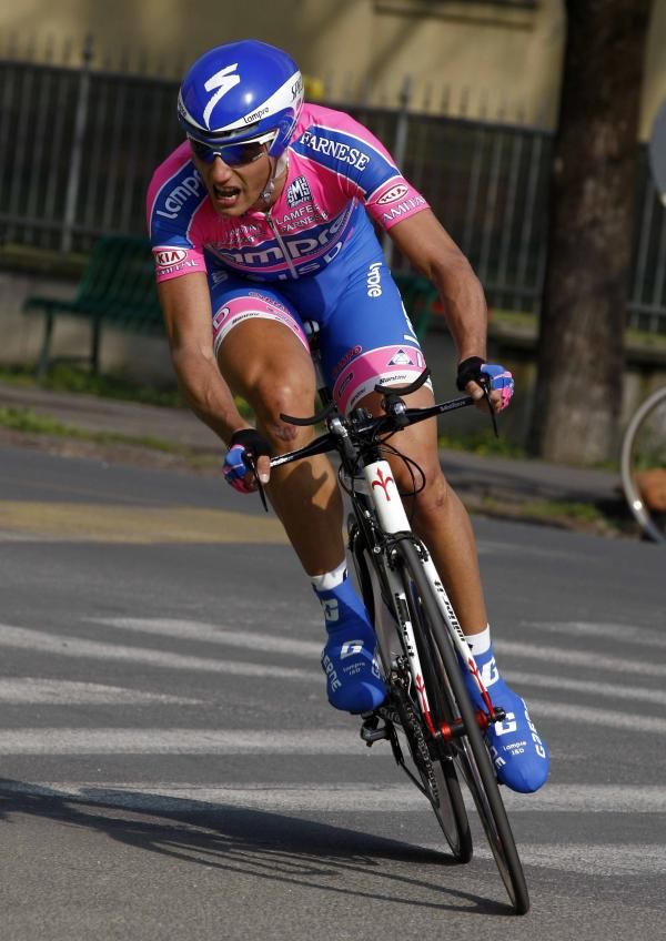 Adriano Malori (Lampre-ISD) has a solid time trialling pedigree.