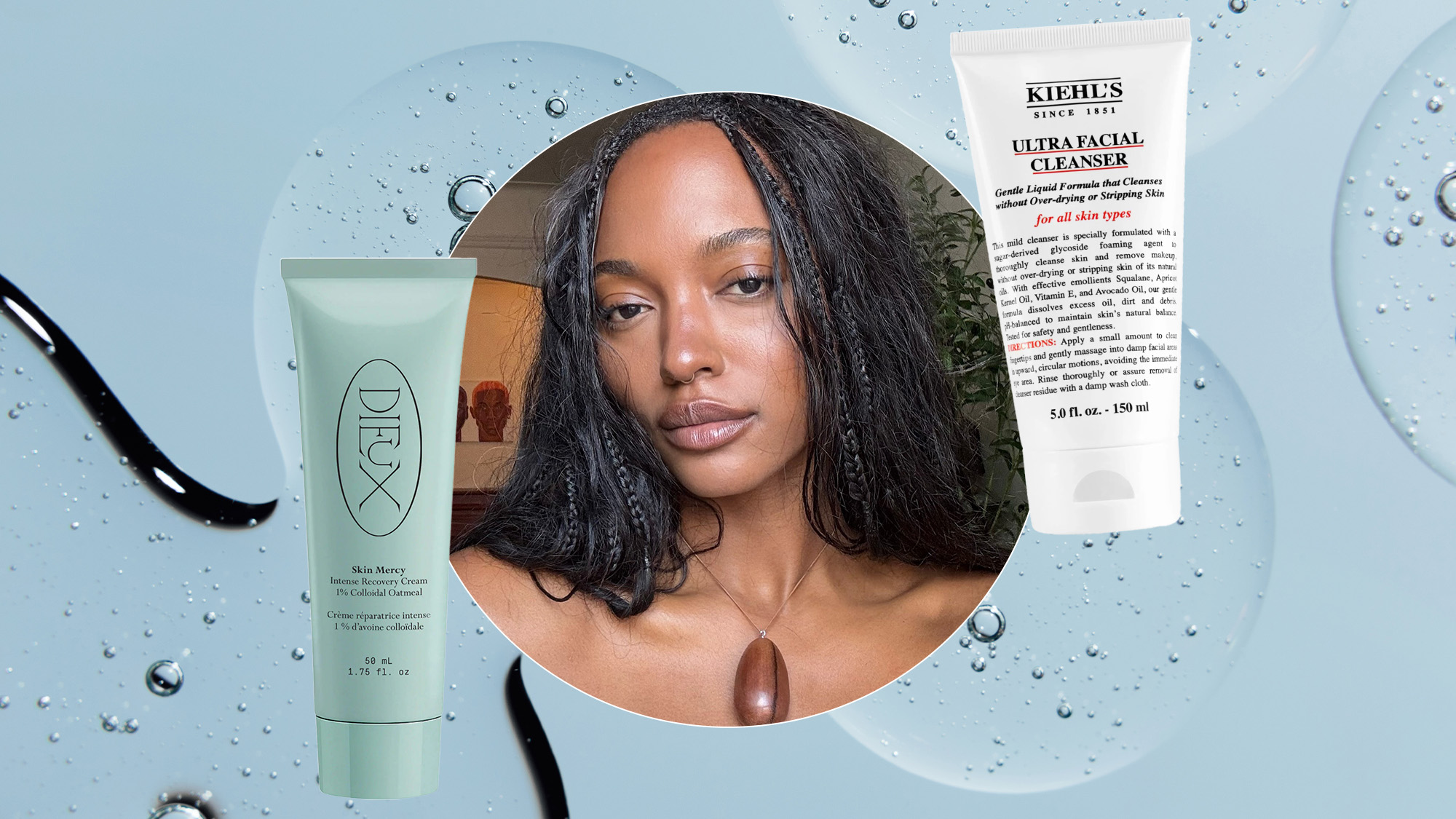 Glycerin skincare collage 