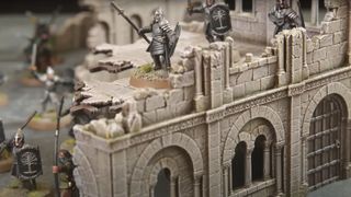 The Lord of the Rings Battle of Osgiliath ruins closeup