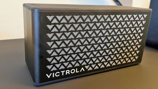 Victrola Music Edition 2 Portable Bluetooth Speaker review: speaker placed on a desk