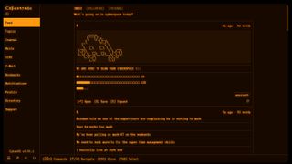 Cyberspace.online, a solo dev's cyber-vibe social media site.
