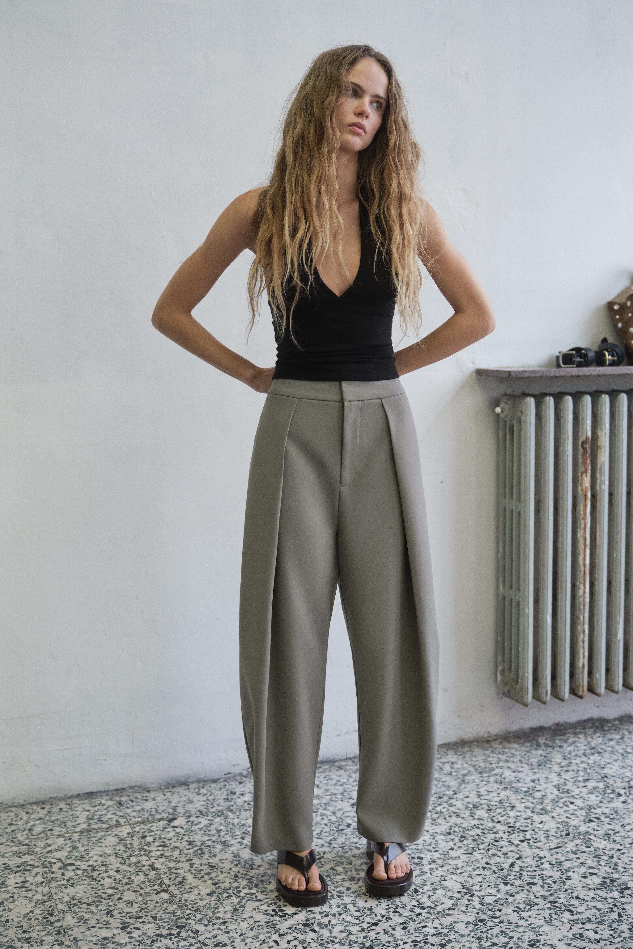 Balloon Pleat Trousers
