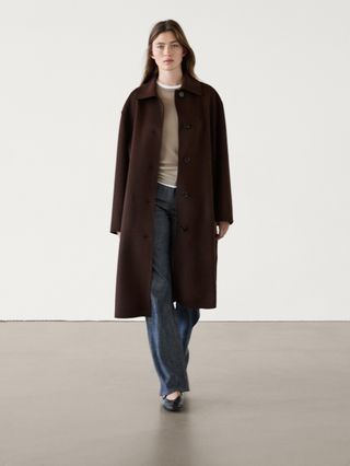 Long Wool Blend Coat