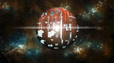 An artist's interpretation of a dyson sphere