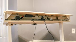 Realspace Smart Electric Height-Adjustable Desk cable management