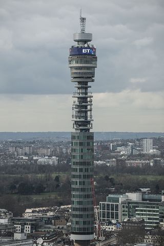 BT tower of London skyline since 1965.